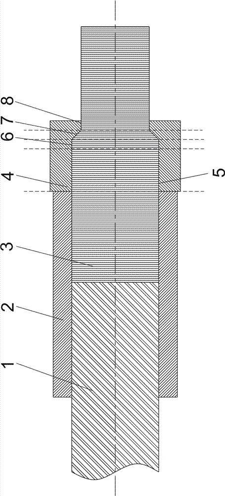 Two-way compound extrusion die of magnesium alloy sheet strips and extrusion molding method thereof