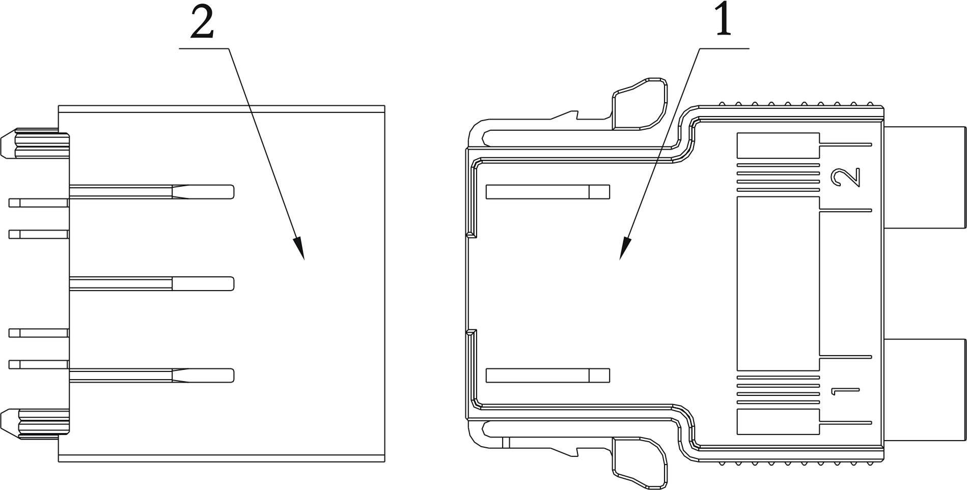 Fast wiring interlocking electrical connector