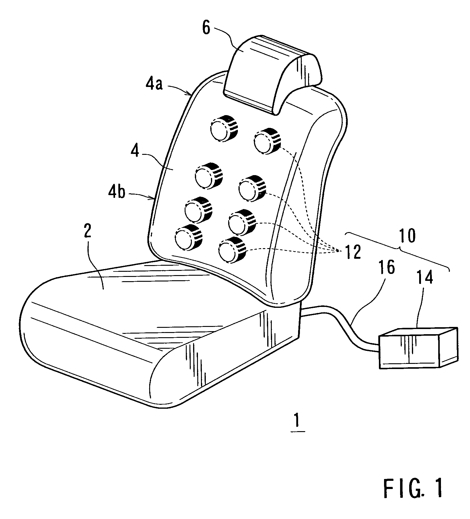 Vehicle seats with plurality of pneumatic massaging elements