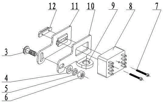 Two-way independent adjustable switch bracket mechanism