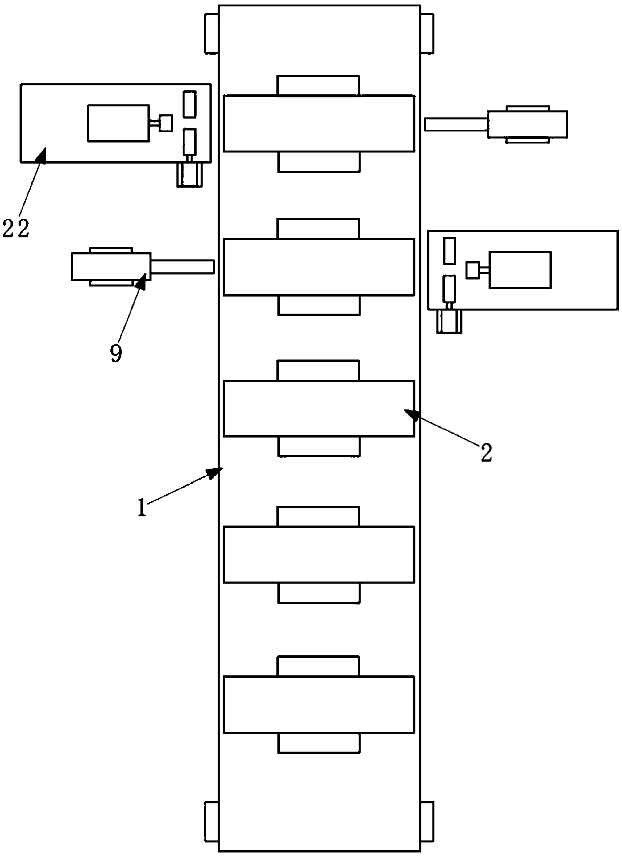 Grinding production line of engine tappet