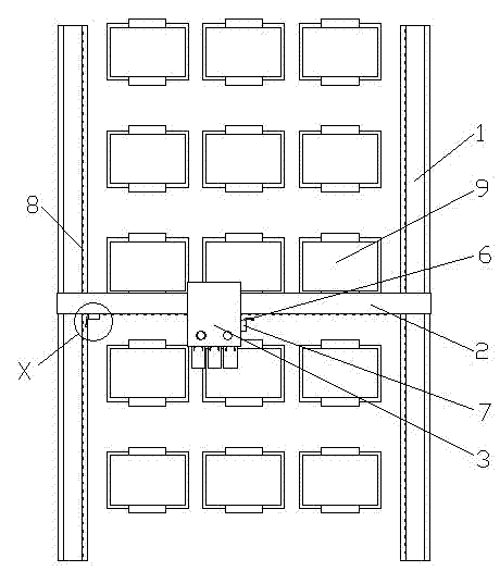 Driving positioning device and driving positioning method based on radio frequency identification technology