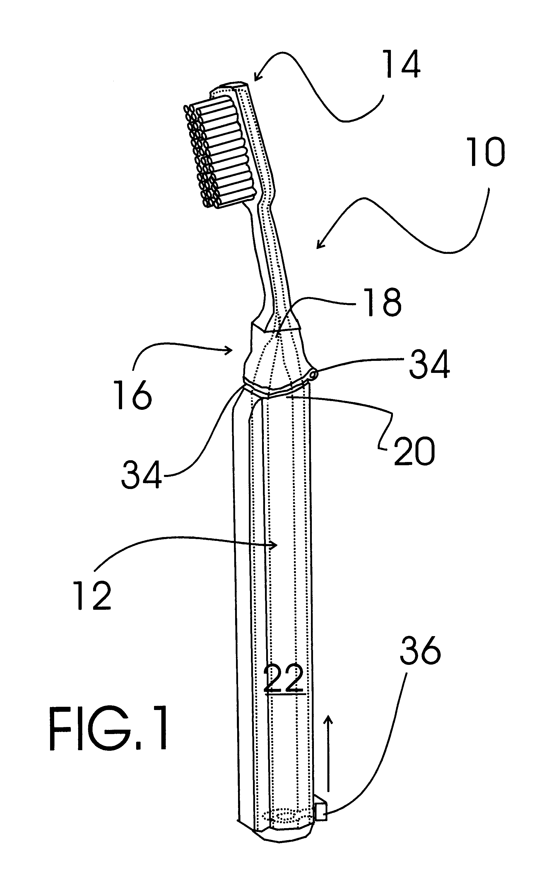 Toothbrush with toothpaste feed system