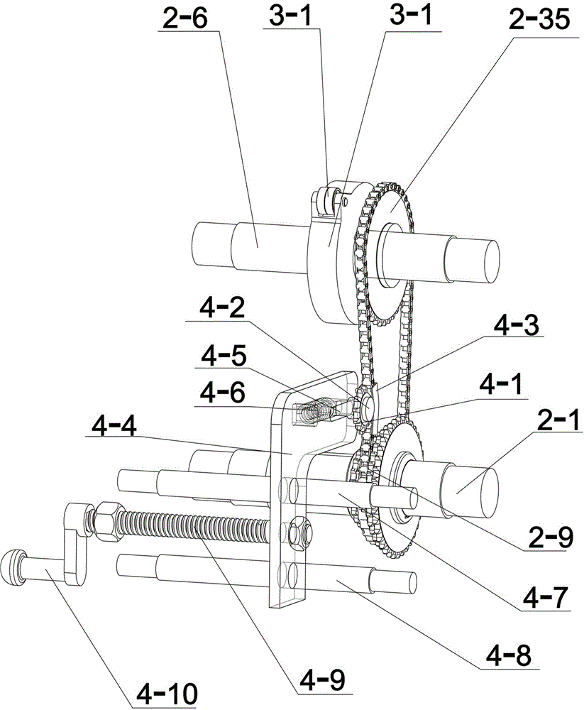 Speed changing device capable of adjusting feeding length