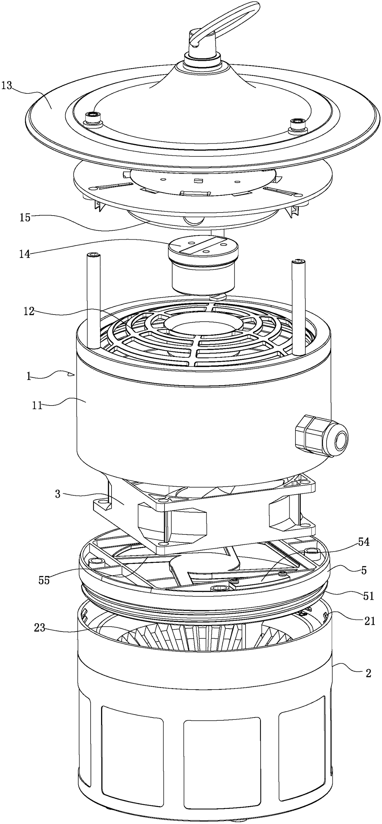 Insect trap with safeguard device