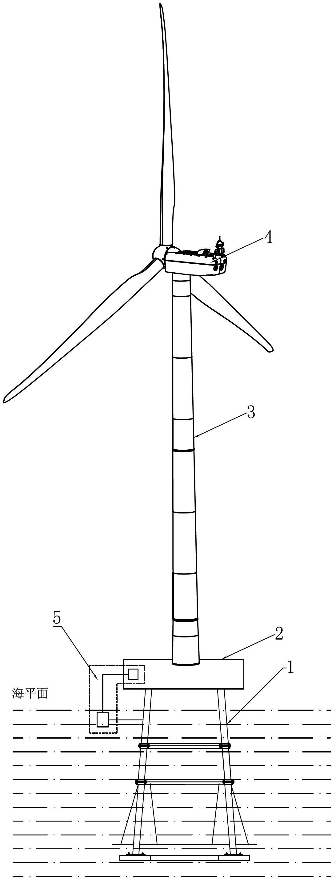 Offshore wind turbine comprising impressed current cathode anticorrosion protection and monitoring device