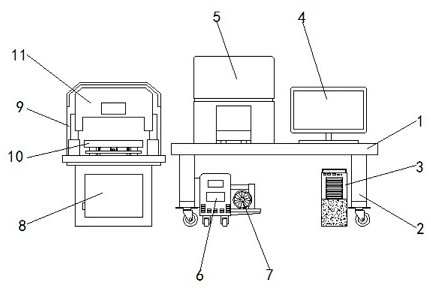 Detection equipment for heavy metal elements in organism