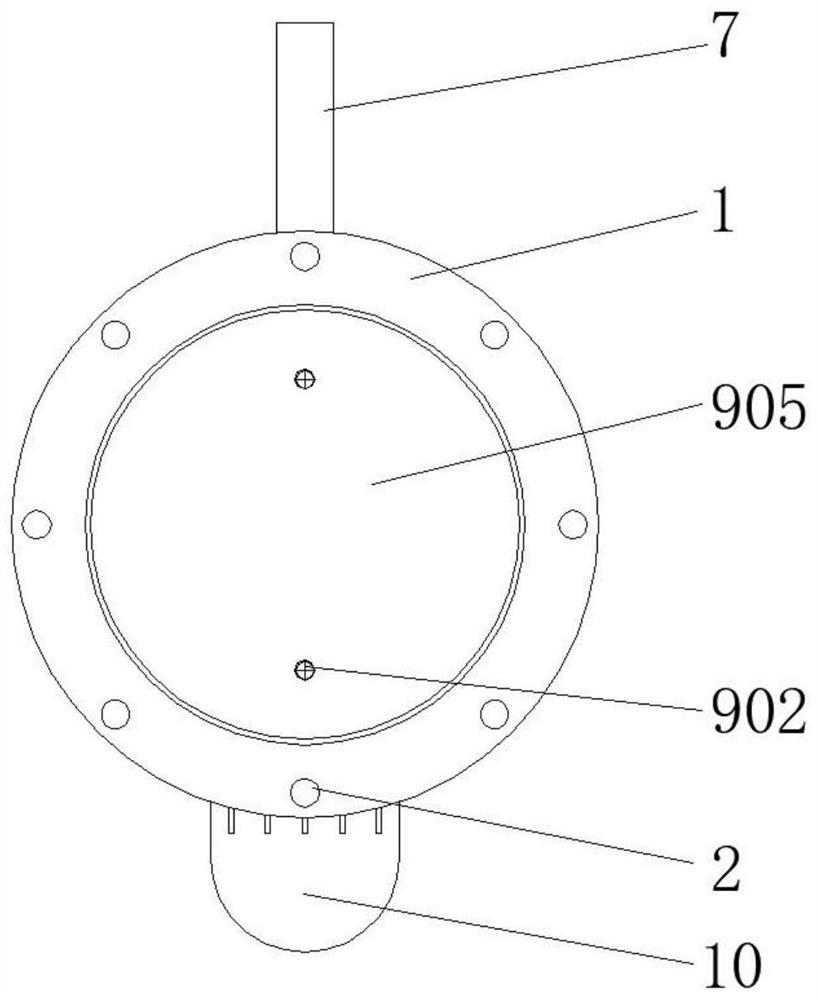 Laser methane measuring device for pumping type pipeline