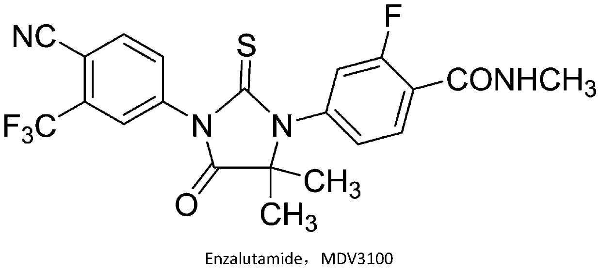 Method for preparing enzalutamide synthesis intermediate compound represented by formula (III)
