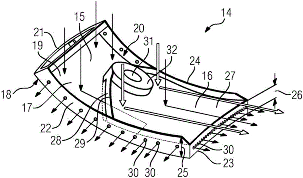 Heat shield element for compressed air bypass around combustion chamber