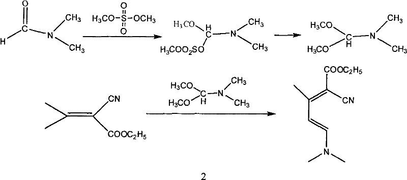 Method for synthesizing 2-chloro-3-amino-4-methylpyridine by ethyl cyanoacetate and acetone