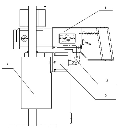 Online calibration method of indicator diagram test equipment and connection structure thereof