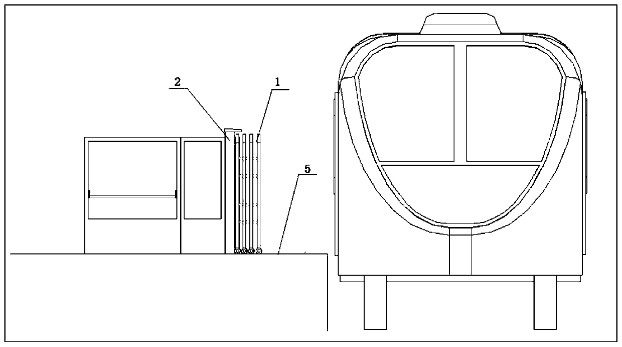 A retractable safety protection device for platform door system