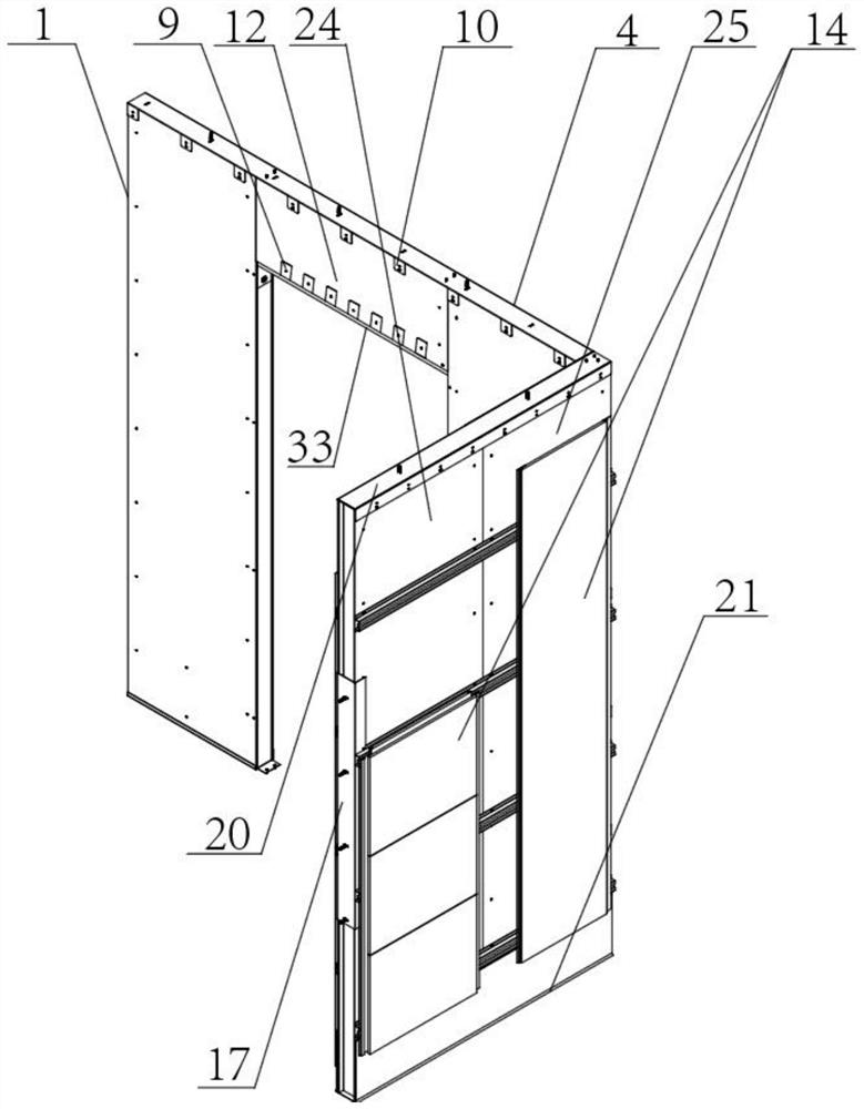 Composite board integrated wall module and installation method thereof