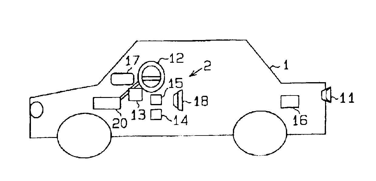 Parking assist system with image obtaining means and displaying means