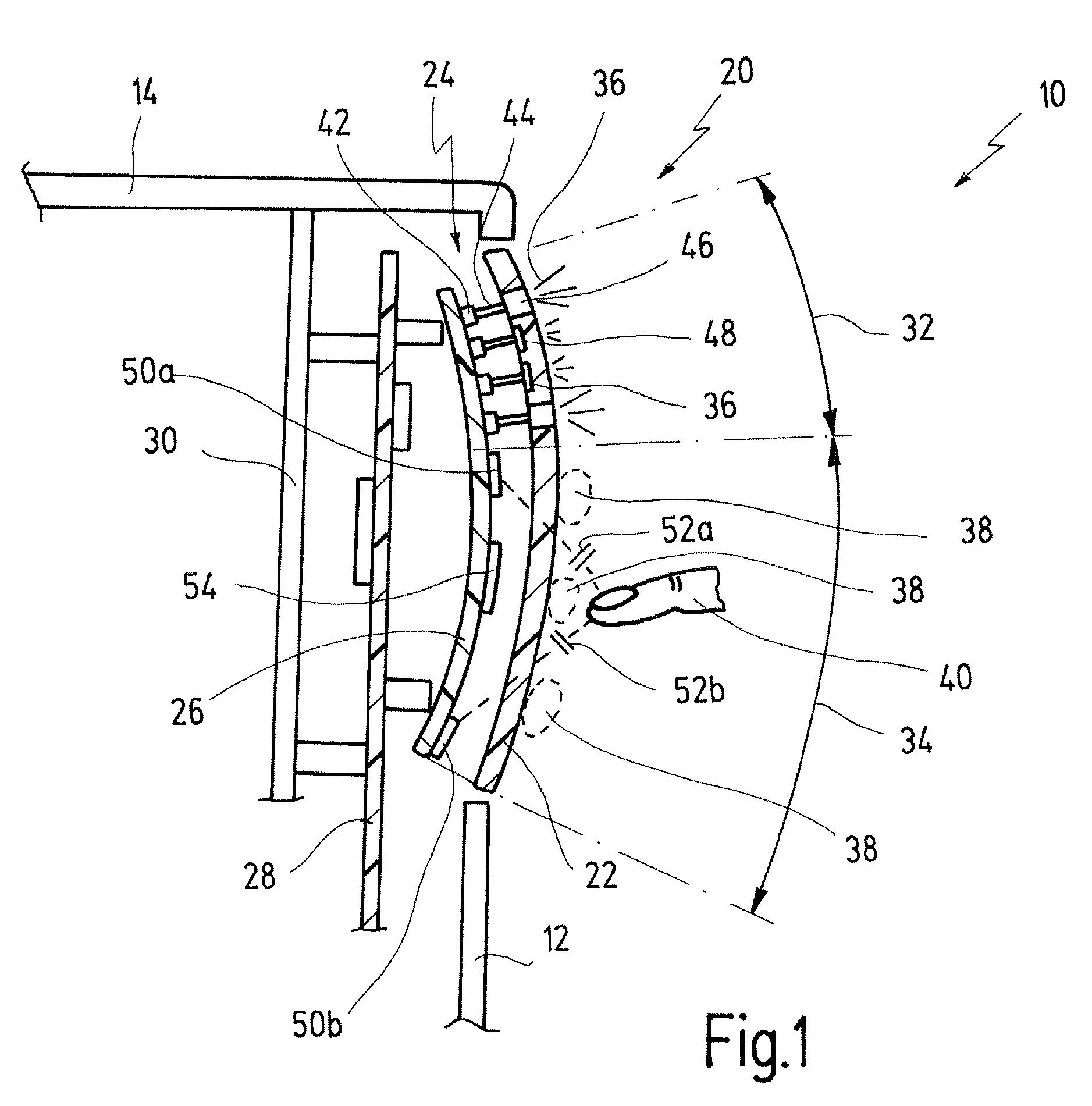 Operating Panel Arrangement for Domestic Appliances and Method For Manufacturing An Operating Panel Arrangement