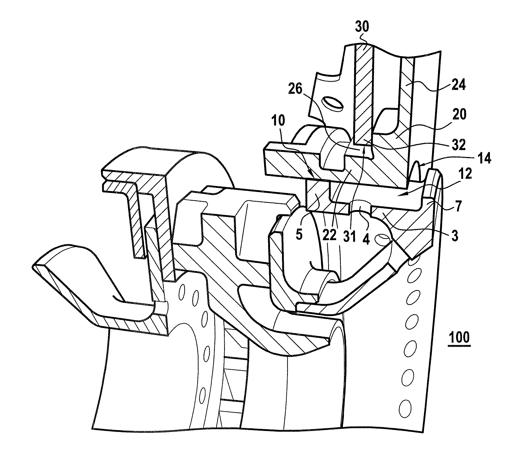 Combustion chamber end wall with ventilation
