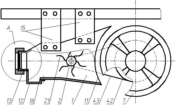 Raised dust absorption device for muck truck