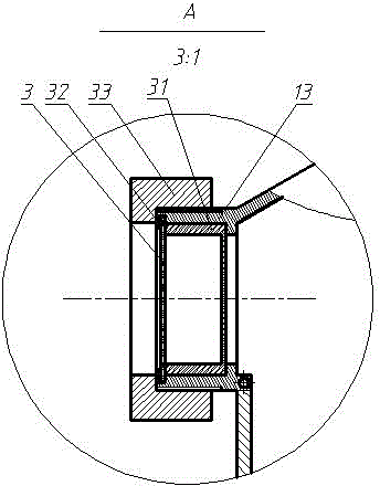 Raised dust absorption device for muck truck
