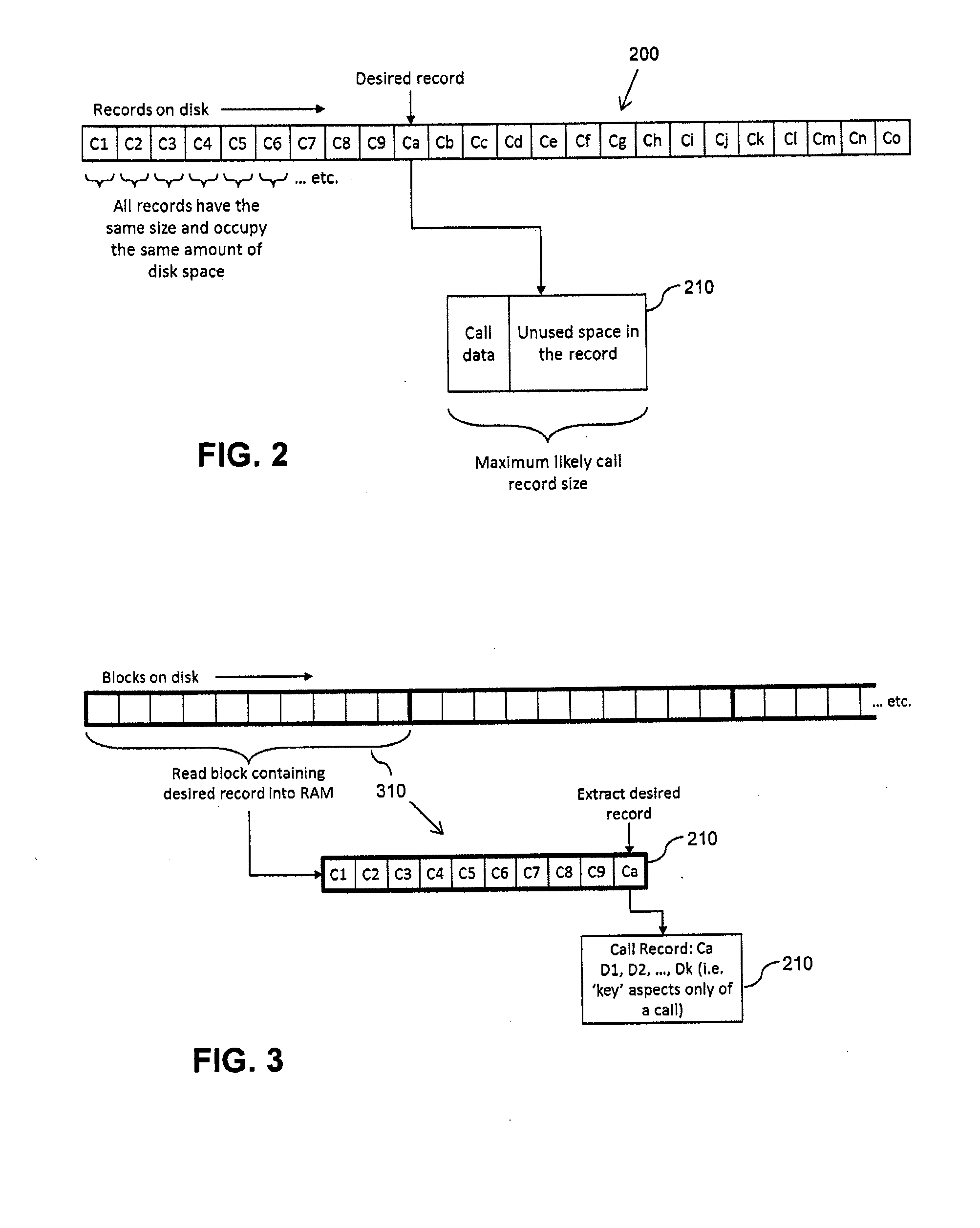 Method and apparatus for managing call data