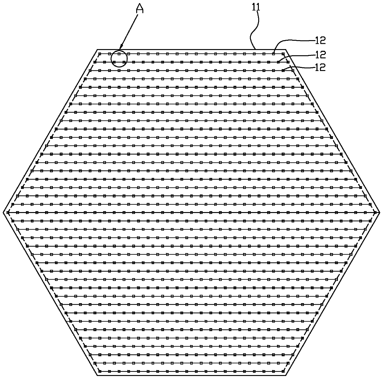 Equilateral hexagon LED display module