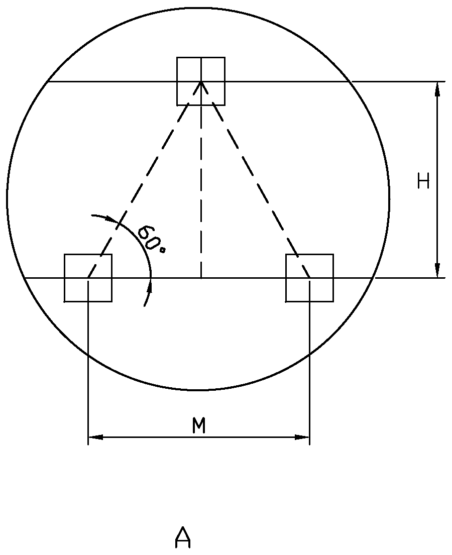 Equilateral hexagon LED display module