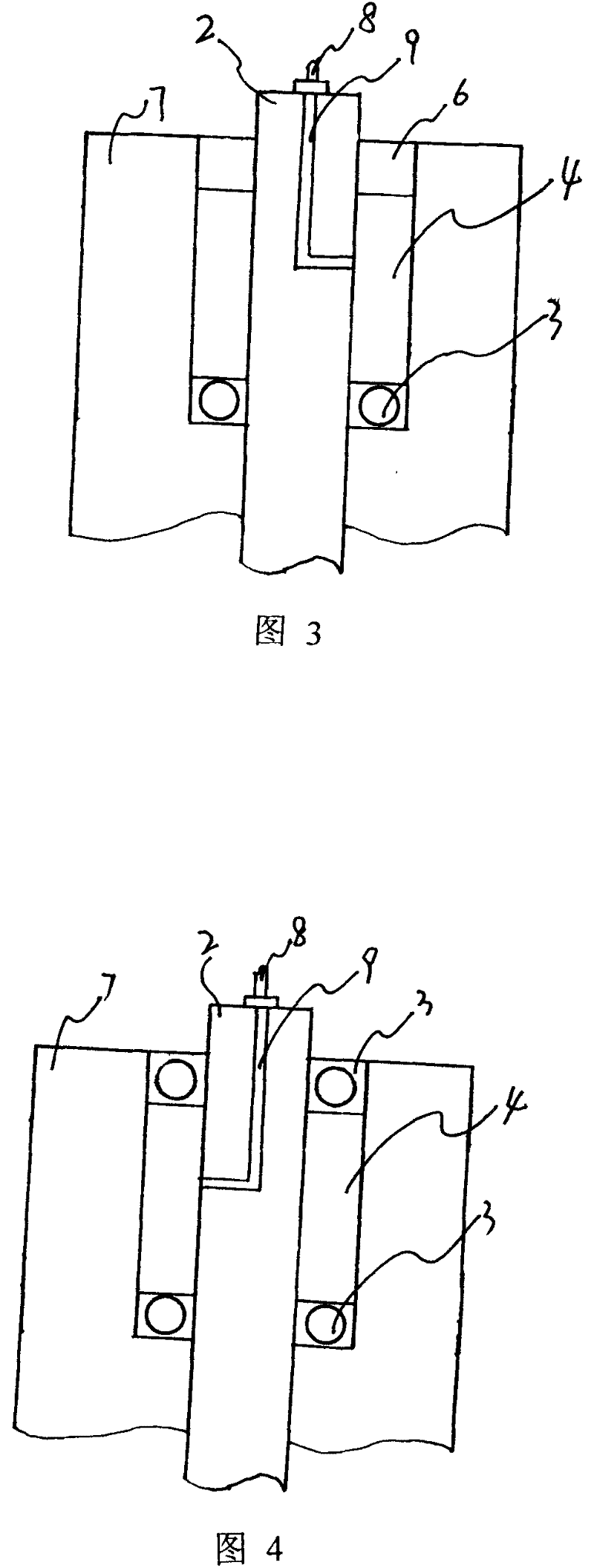 Enclosed lubrication mechanism for bearing of wet-type abrasive band grinding machine and enclosed lubrication method