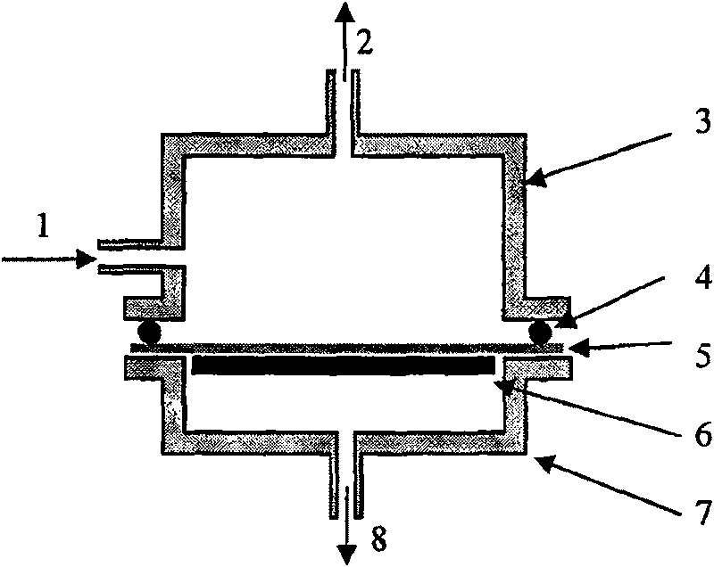 Preparation of hydroxylamine by one-step method using oxime hydrolysis reaction and infiltration gasification film separation coupling technique