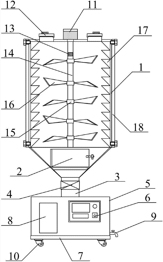 Rapid stirring and filtering device for medicament