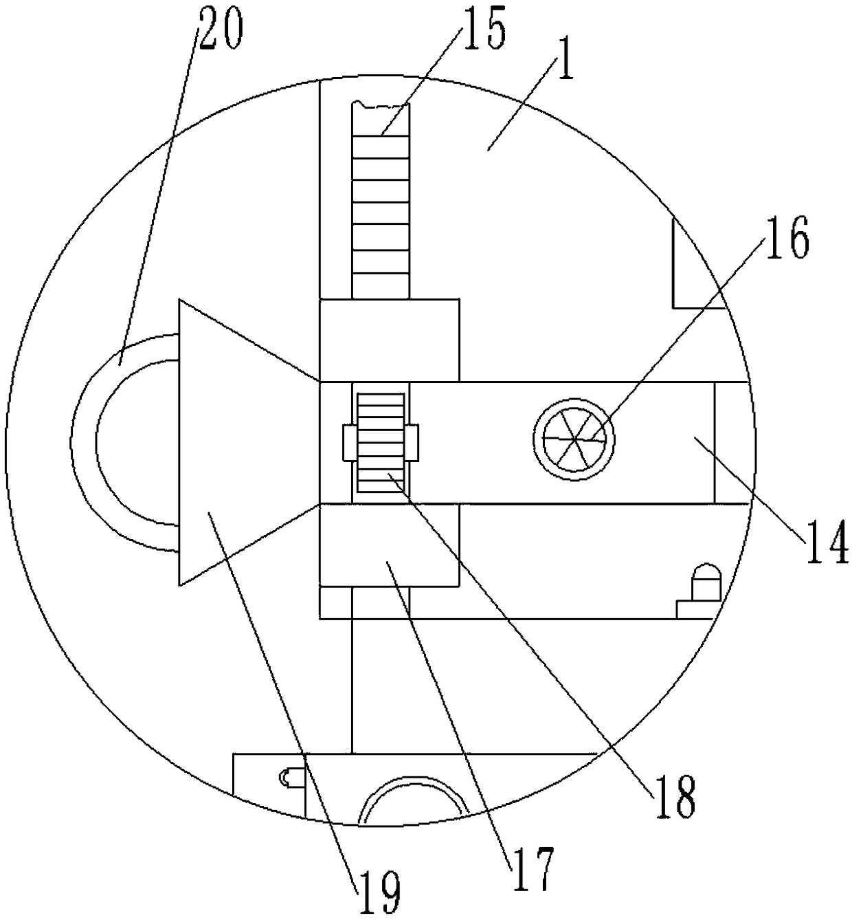 Fixing device for electronic product producing