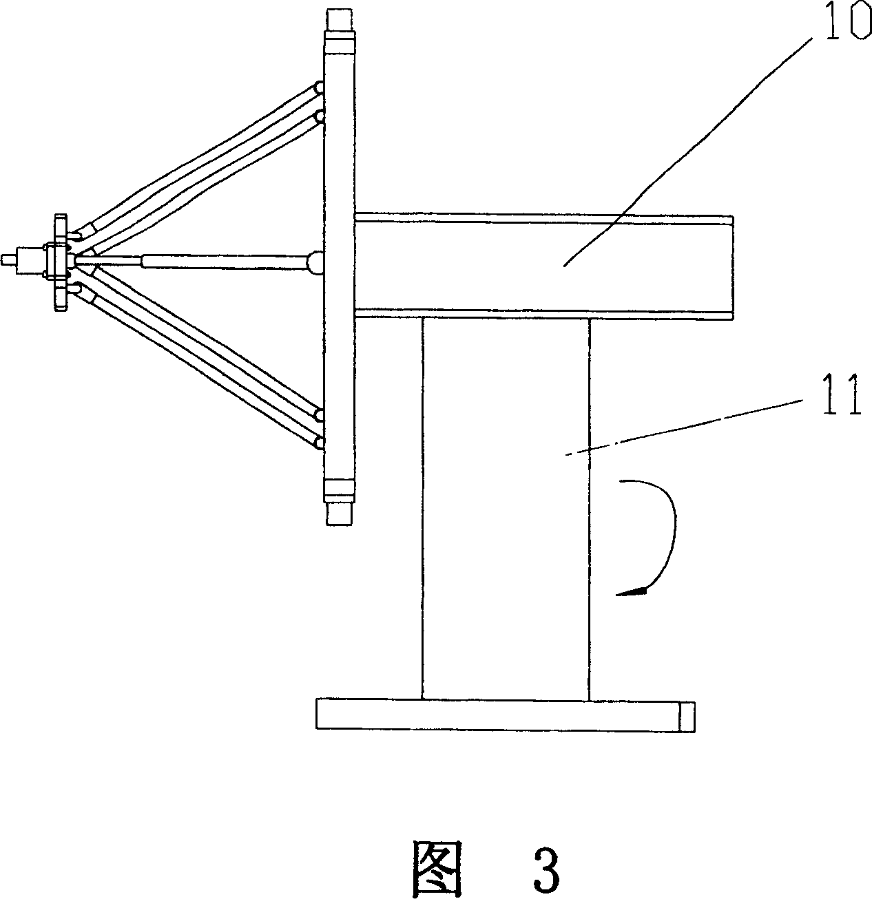 Two-freedom parallel-connecting mechanism with passive constrained branch