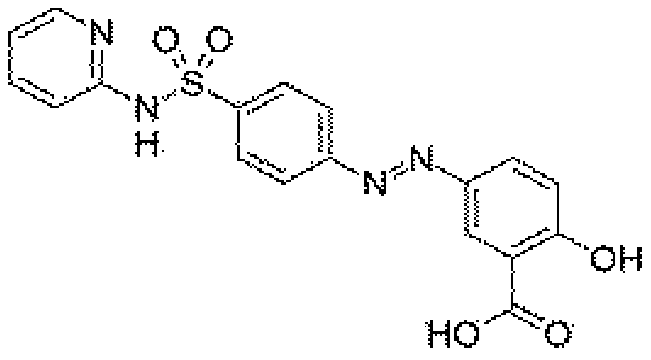 Ophthalmic composition containing sulfasalazine and hyaluronic acid