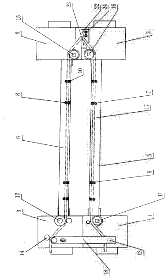 Device for forming multiple strands of double-turn stator coils