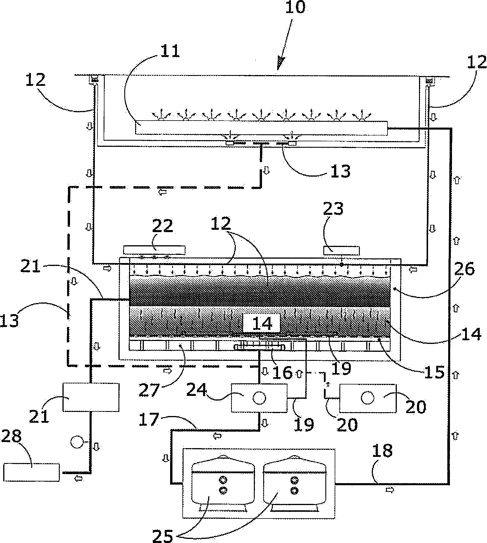 Filtering system for swimming pools