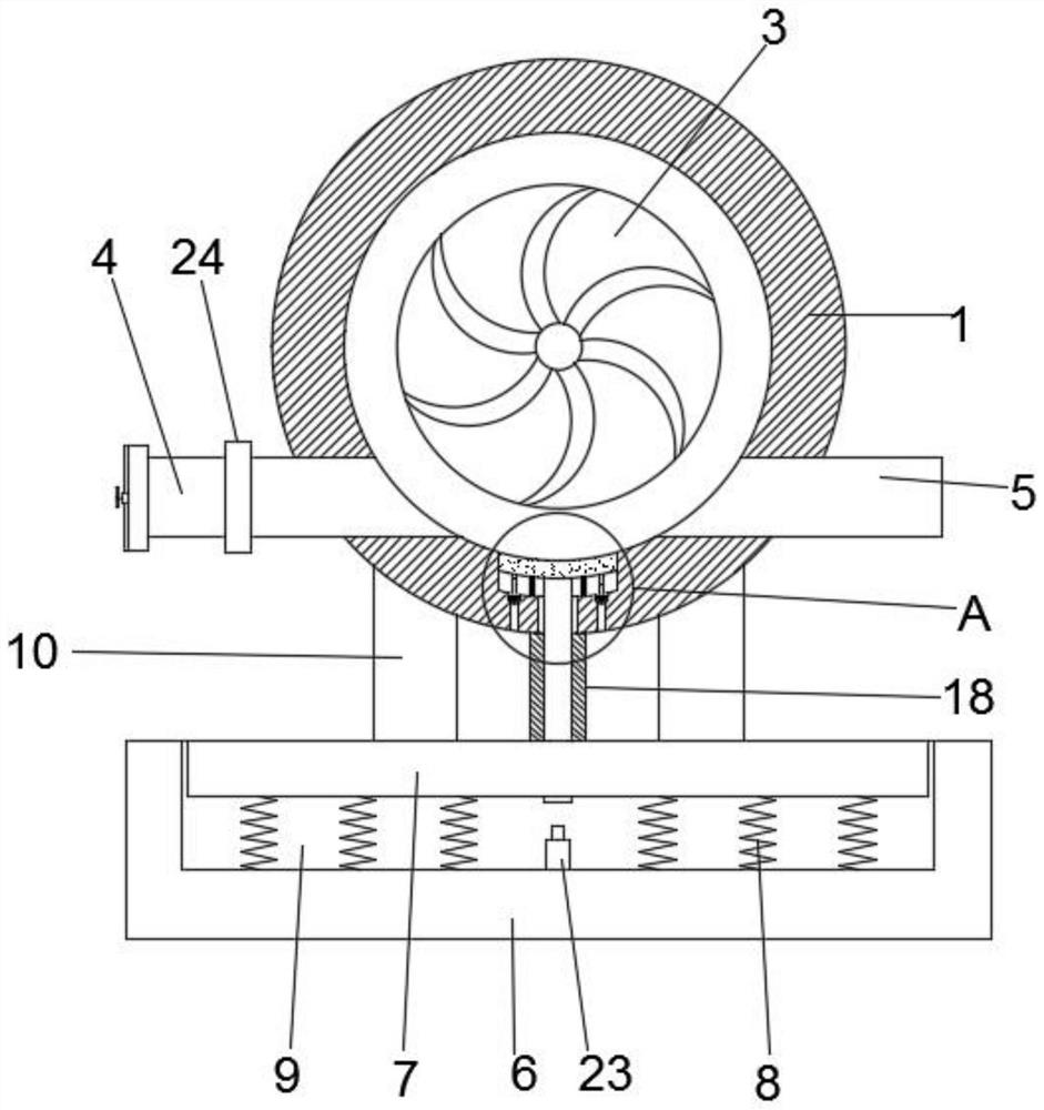 Double suction pump capable of preventing water accumulation in groove