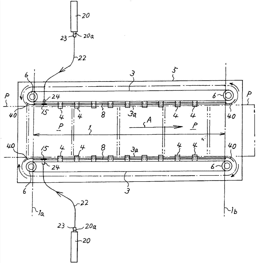 Lubricating grease supply system of conveying-type continuous plating device