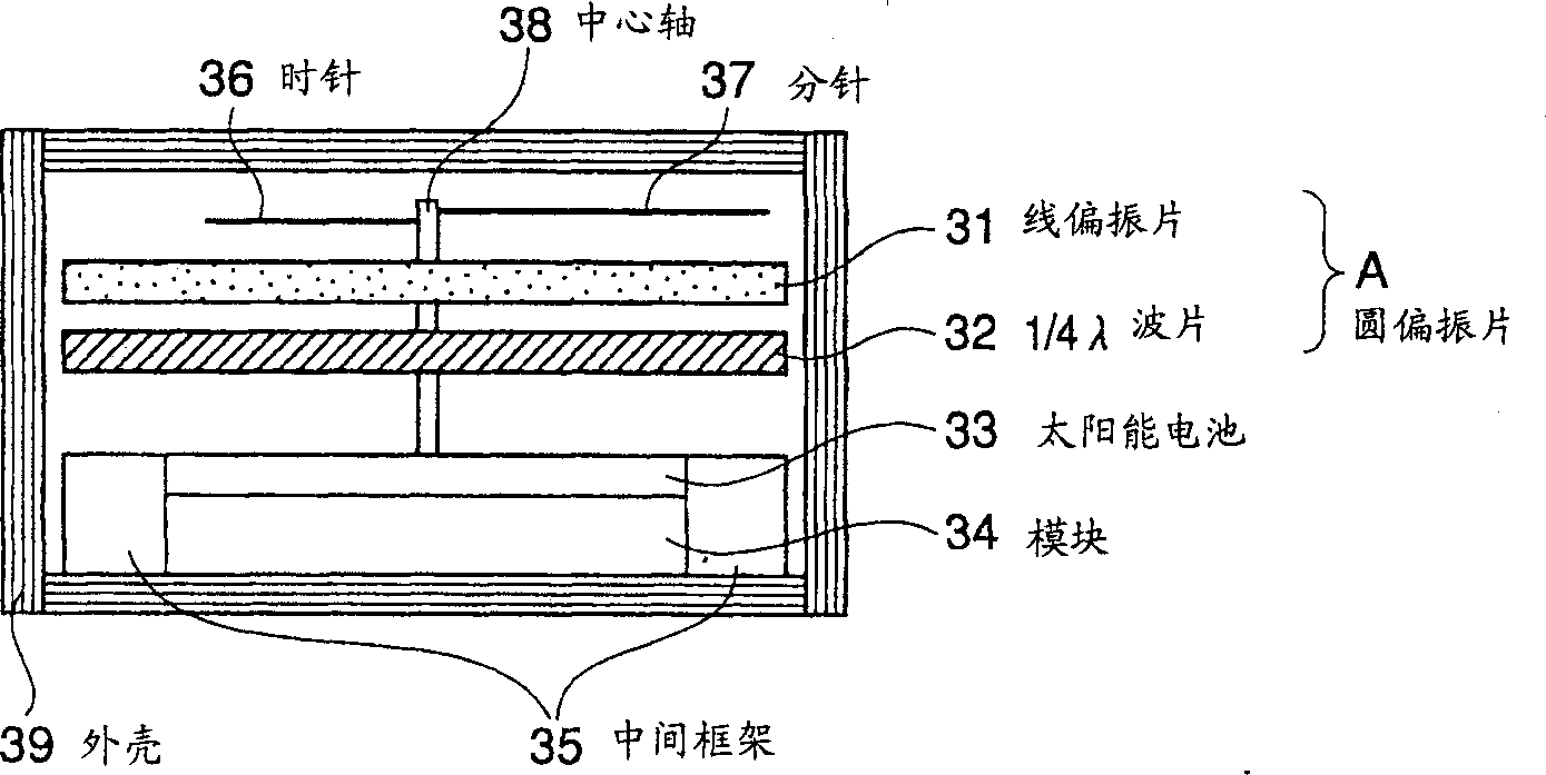 Display device of electronic apparatus provided with solar cell