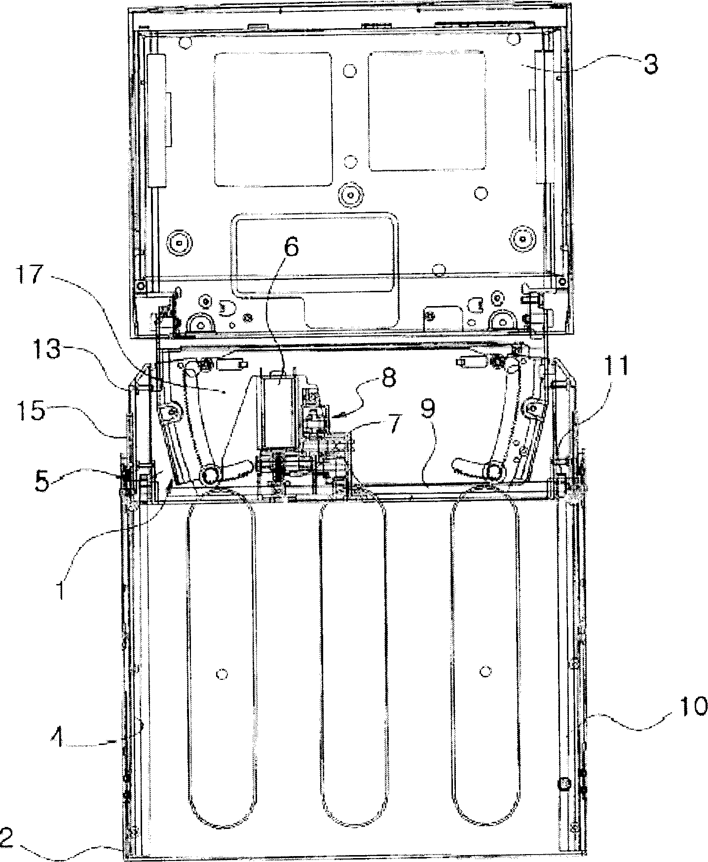 Apparatus for receiving monitor for vehicles