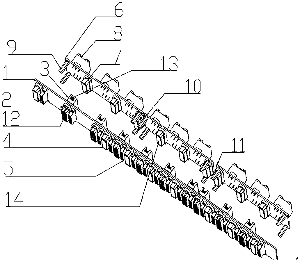 No-wire-harness connection structure