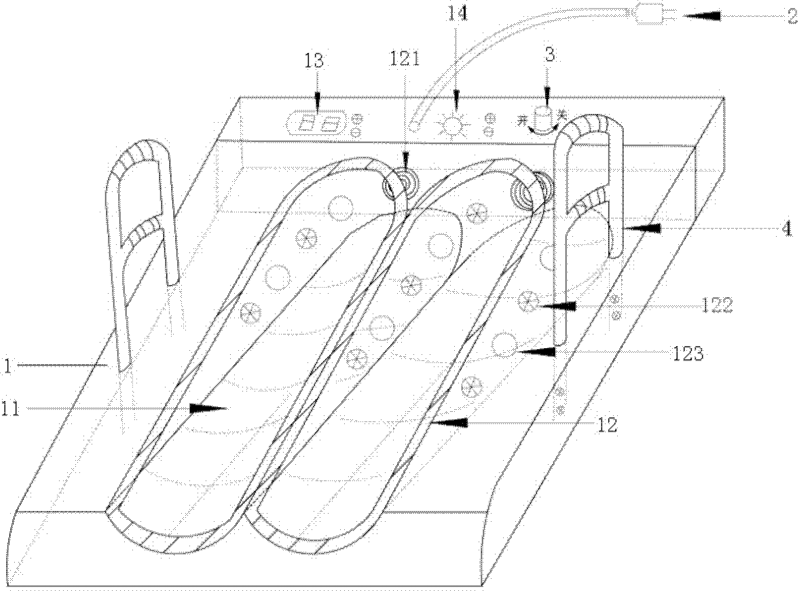 Knee-joint kneeling type therapeutic apparatus