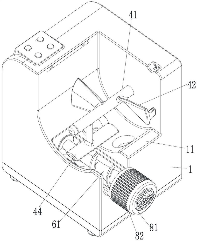 Cooked wheaten food machine driven by double motors