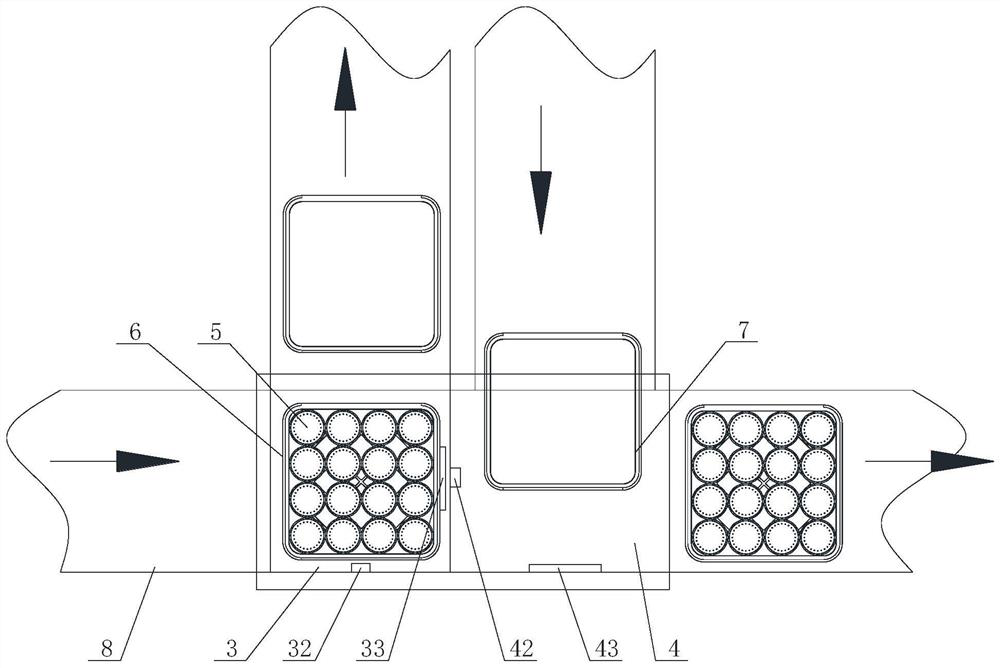 Transfer device and transfer cleaning system