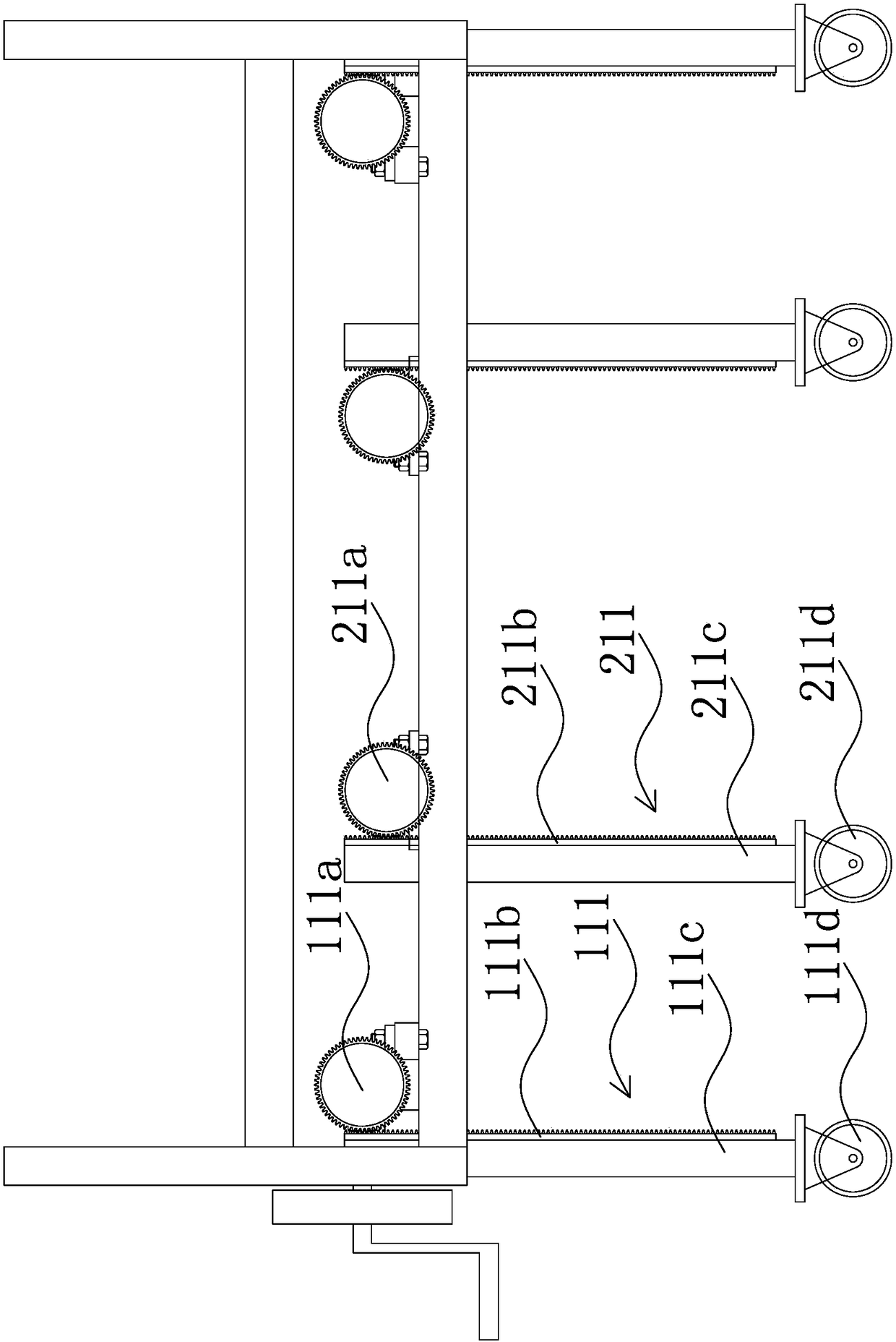 A wheel adjustment device