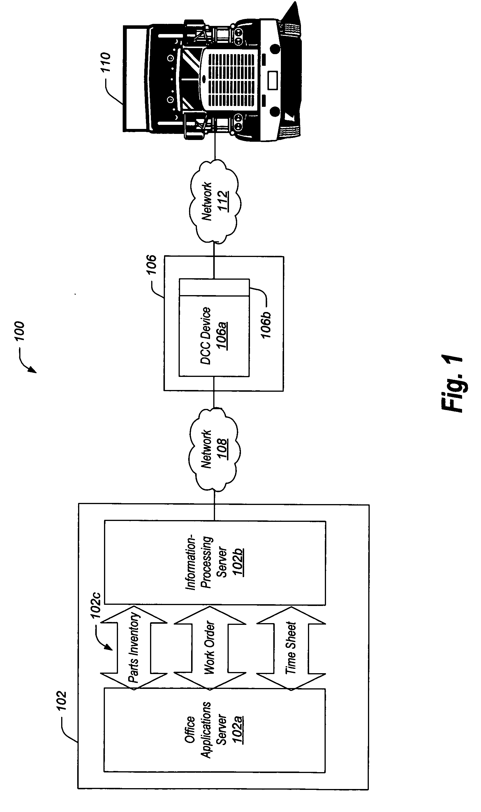 Enterprise resource planning system with integrated vehicle diagnostic and information system