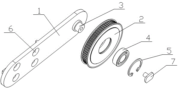 Gear fixing device for forklift