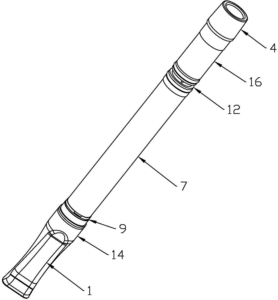 Cigarette holder capable of assisting user in quitting smoking with Bluetooth module and intelligent system