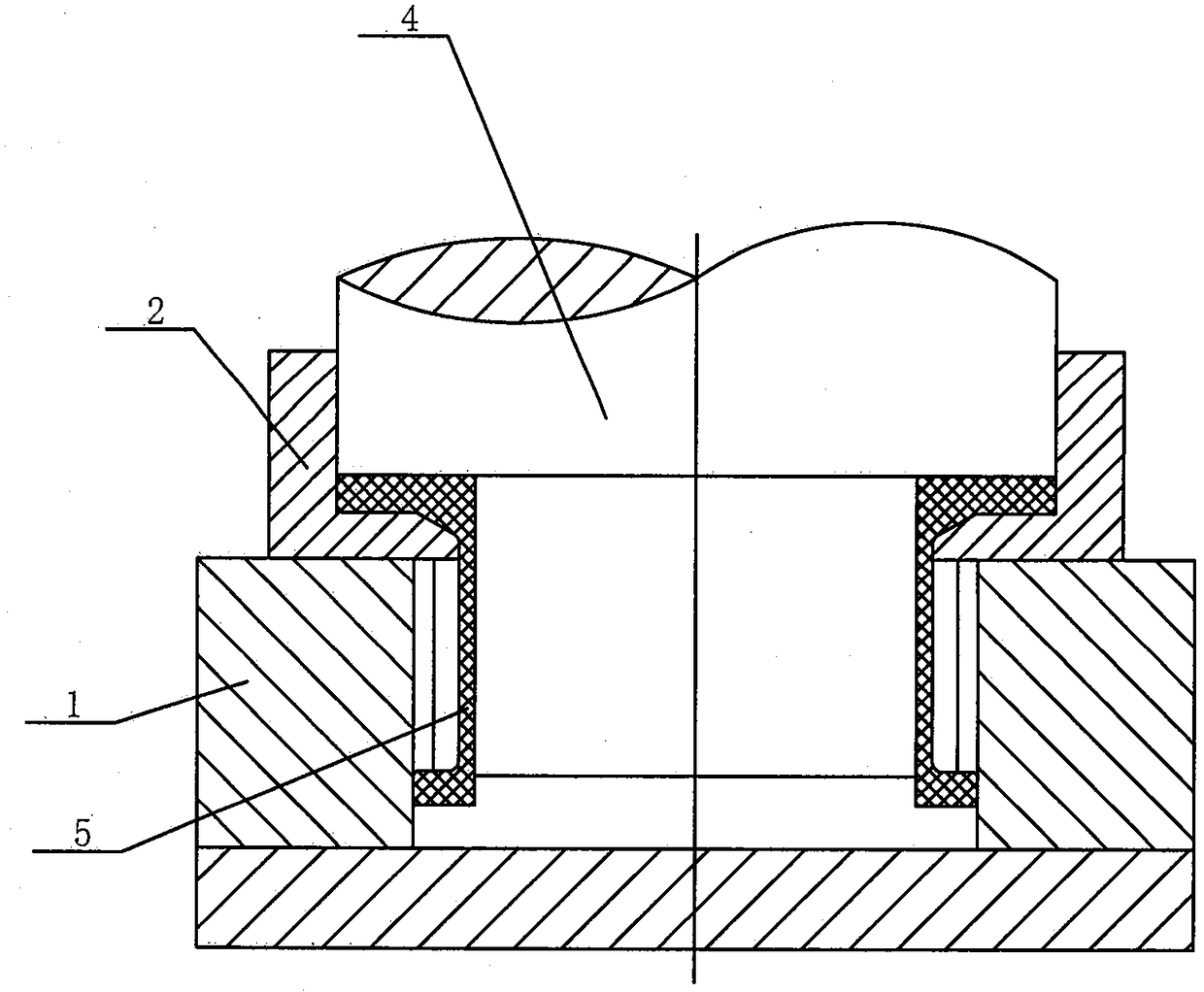 Axial-radial flow dividing extrusion forming method for thin-walled wide-flange vertical bar tubular member