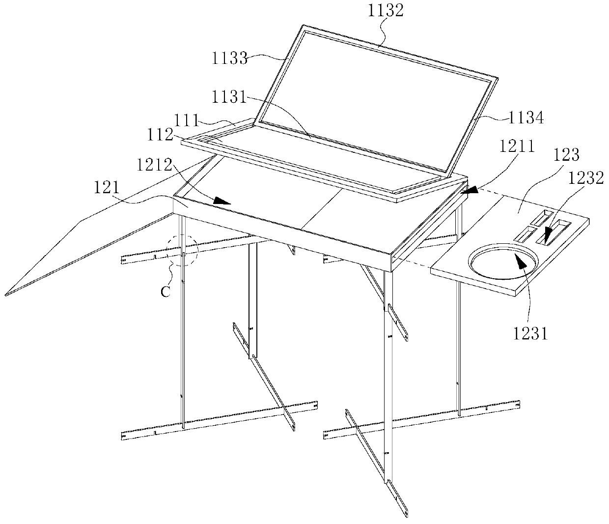 Writing brush practicing device