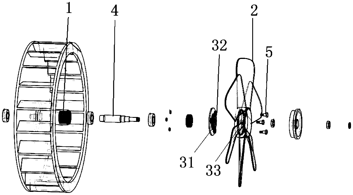 Double fan fan air supply system and air conditioner