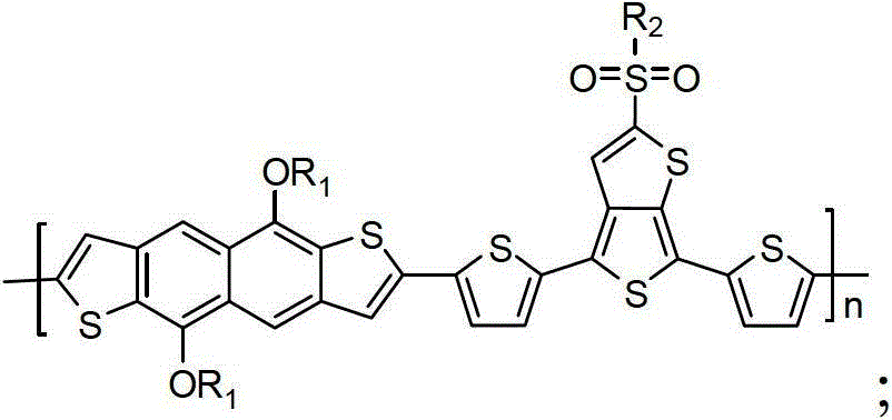 Thienothienyl containing polymer and preparation method and application thereof